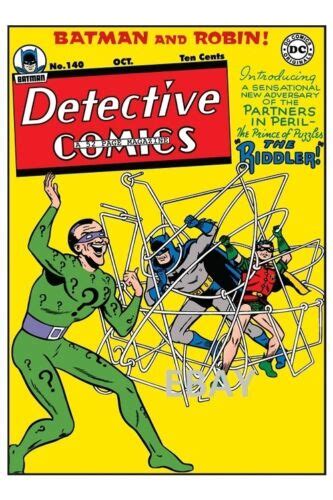 Detective Comics 140 Cover Print 1st Riddler Ebay