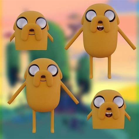 Jake The Dog Adventure Time 3d Model Cgtrader