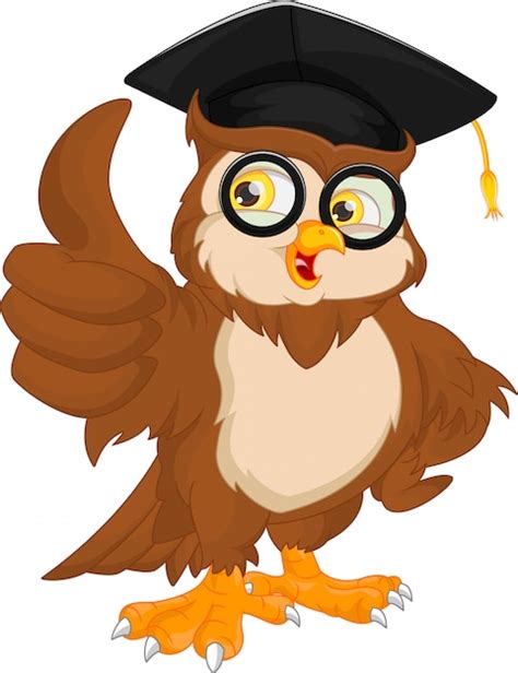 Premium Vector Owl Wearing Graduation Cap