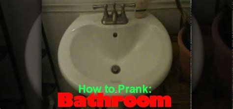 How To Rig A Bathroom Prank By Running The Toilet Water Tube To The Sink Practical Jokes