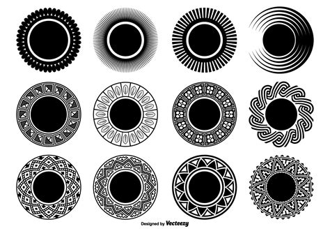 Decorative Circle Shapes 98488 Vector Art At Vecteezy