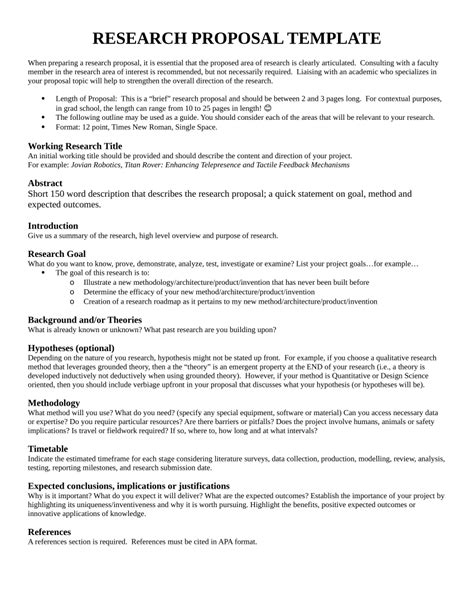 Pdf Working Research Title Research Proposal Template
