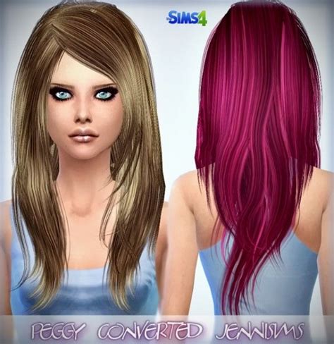 Hairstyles Peggy Hair Converted For The Sims 4 And Elasims Retextured