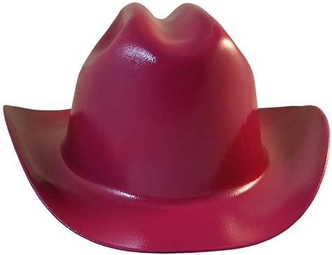 Outlaw Cowboy Style Safety Hard Hat Raspberry Ratchet Susp Ansiosha