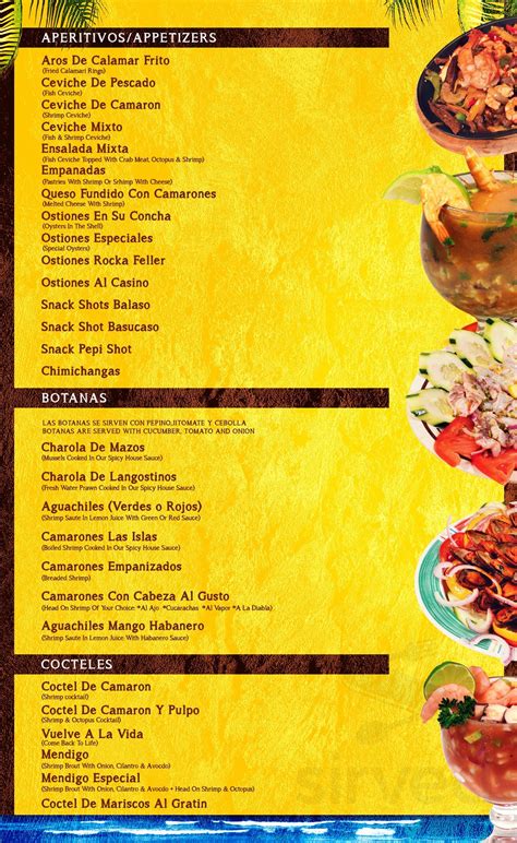 Here you have a good possibility to discover our menu before you come to us and order something. Las Islas Bar and Grill menu in Chicago, Illinois, USA