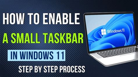 How To Enable A Small Taskbar In Windows 11 Win11 Small Taskbar