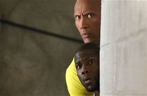 Central Intelligence Dwayne Johnson And Kevin Hart On The Set Central