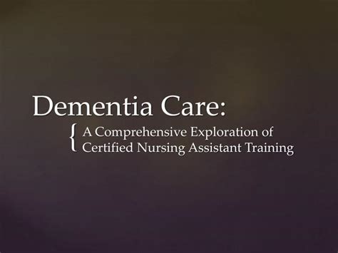 Ppt Dementia Care Powerpoint Presentation Free Download Id6280016