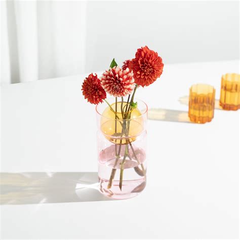 Fazeek Balance Vase Pink Amber In 2022 Colored Glass Vases