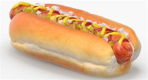 3d Hot Dog Turbosquid 1519269