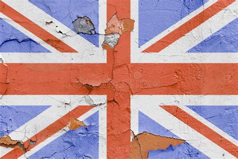 Great Britain Flag Painted On A Brick Wall Flag Of United Kingdom