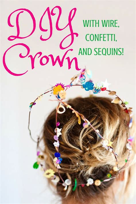 Diy Crown Made With Sequins Wire And Spray Glue • A Subtle Revelry