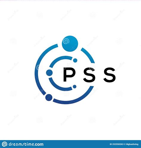 Pss Letter Technology Logo Design On White Background Pss Creative