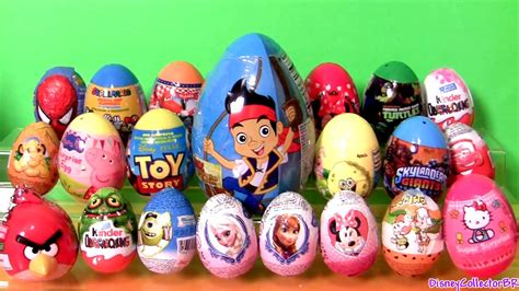 Giant Surprise Kinder Egg Play Doh Flintstones Frozen Disney P