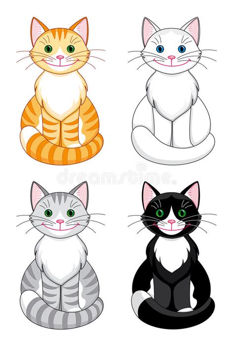 Gatos Dos Desenhos Animados Fotos De Stock Imagem 18284233