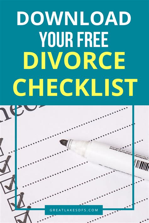 Divorce Mediation Checklist Template