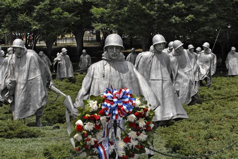 Tourists Visit The Korean War Veterans Memorial In Washington D C June The Nation