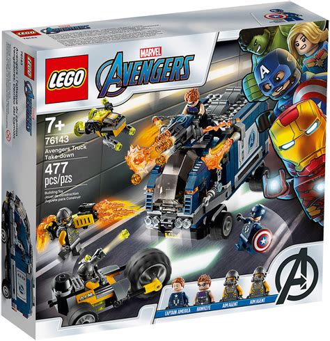 Lego Marvel 76143 Pas Cher Lattaque Du Camion Des Avengers