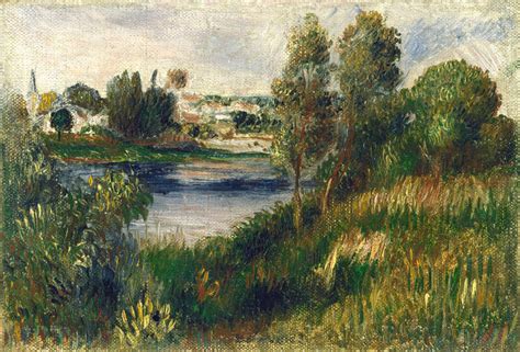 Pierre Auguste Renoir Landscape At Vétheuil Ca 1890 Artsy