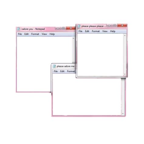 Old Windows Notepad Png