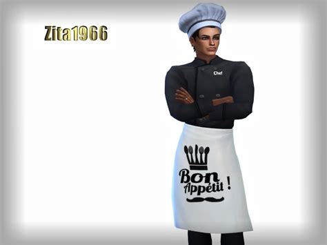 The Sims Resource Bon Appetit Male Chef Dine Out Needed