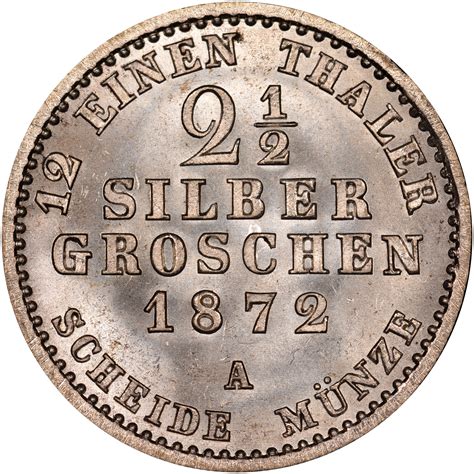 German States Prussia 2 12 Silber Groschen Km 486 Prices And Values N