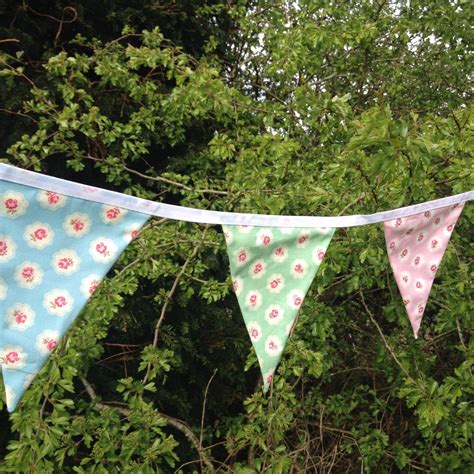 Bunting In Beautiful Floral Fabrics A Lovely Wedding Banner Etsy