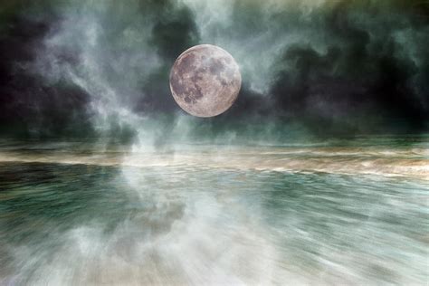 Mystical Beach Moon Photograph By Betsy Knapp