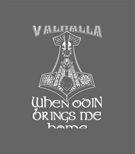 Until Valhalla When Odin Brings Me Home Vikings Digital Art By Dominr