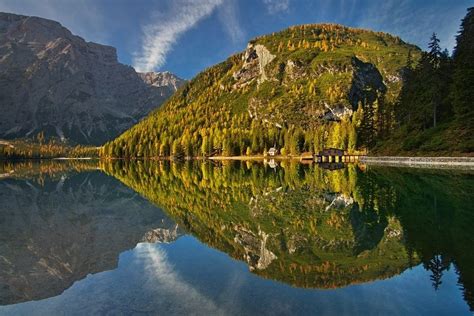 Autumn Morning At Lago Di Braies In The Dolomites Monogramsvacation