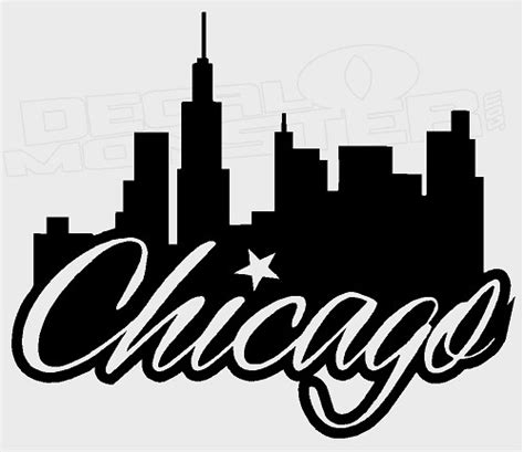 City Of Chicago Silhouette Decal Sticker