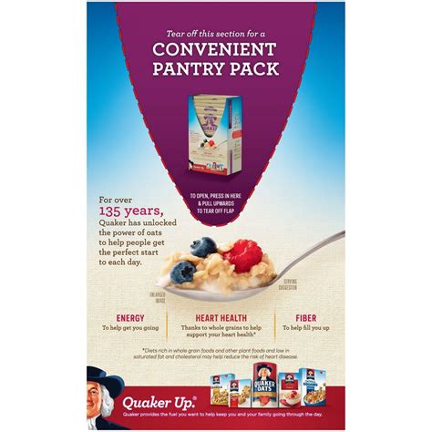 Quaker Instant Oatmeal Raisin And Spice 10 Packets 151 Oz