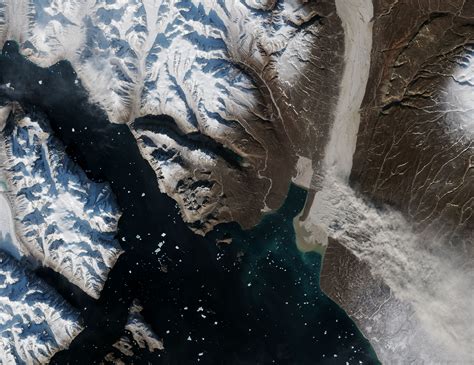 Glacier Flour In Greenland Skies