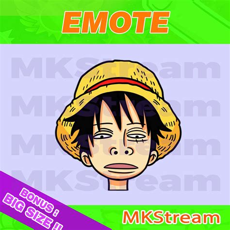 Artstation Twitch Emotes Luffy Silly Funny Face Artworks