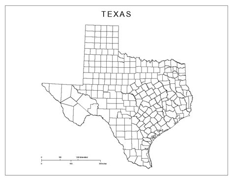 Texas Blank Map