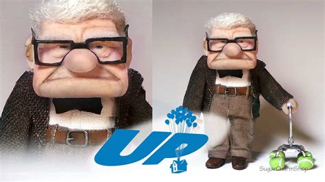 Mr Carl Fredricksen Inspired Doll Polymer Clay Tutorial Disneys Up Youtube