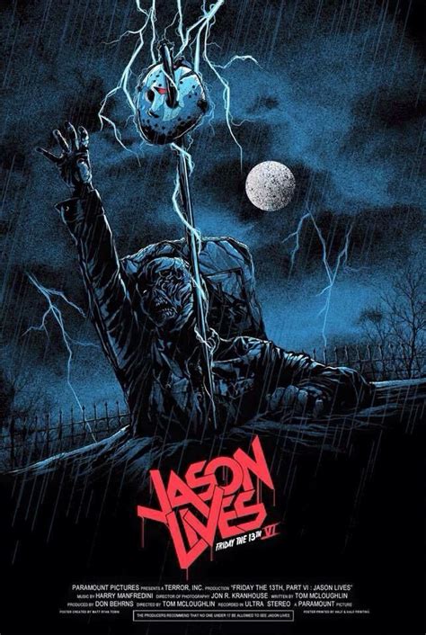 Friday The Th Part Vi Jason Lives Horror Movie Characters Horror Movie Art Horror Posters