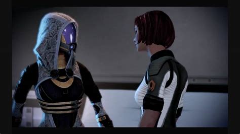 Mass Effect 2 Romance Custom Female Shepard And Tali Youtube