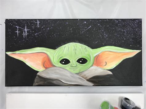 Baby Yoda Canvas Paint Kit Art Studio 27