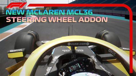 New Mclaren MCL36 Steering Wheel Addon For RSS Formula Hybrid 2022
