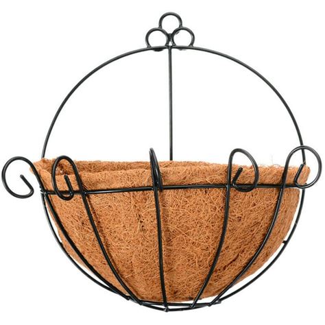 Mchoice Iron Wall Hanging Planters Basket 10 Inches Half Round Plant