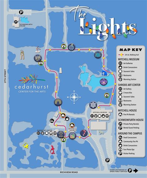 The Lights Route Map Cedarhurst Center For The Arts