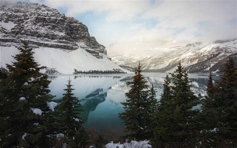 Download Wallpaper 2560x1600 Mountains Nature Lake Banff National