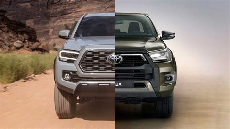 New Toyota Hilux Vs Tacoma Pickup Specs Comparison