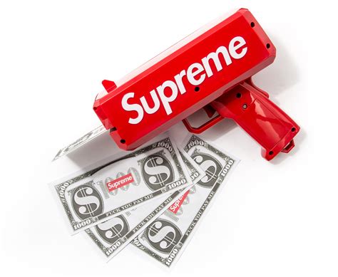 Supreme Money Gun Rare Drop From Supreme Fanboy 1000 Money Per Shot