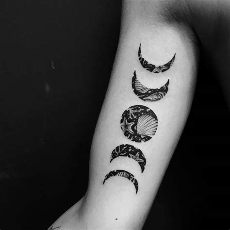 Moon Phases Tattoo Design