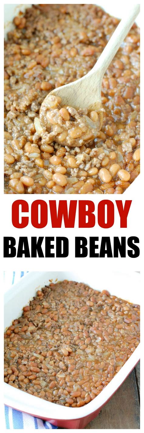 The final result, a superfast hearty casserole, is an easy and fast dinner option. Cowboy baked beans- Baked beans with ground beef, brown ...
