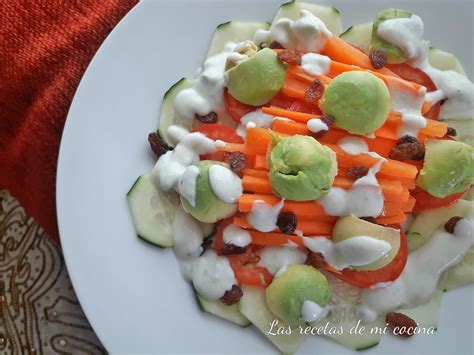 Las Recetas De Mi Cocina Ensalada De Pepino Aguacate Y Zanahorias Con