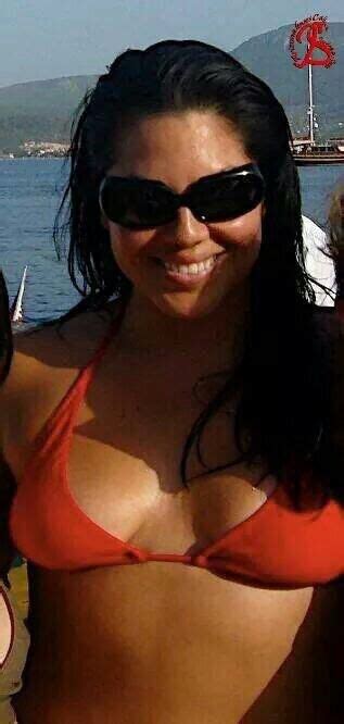 NEW Sara Ramirez Soaking Up The Sun In Her Red Bikini