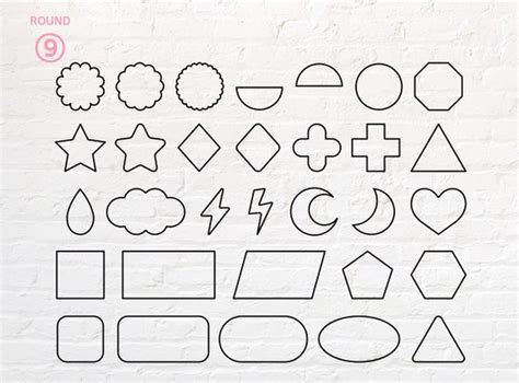 Shape Outlines Svg Png Dxf Eps Pdf Etsy